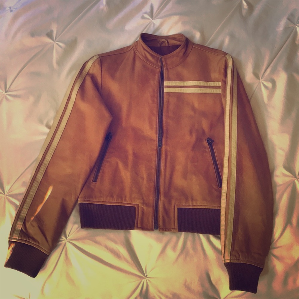 Adriano goldschmied jacket, genuine leather